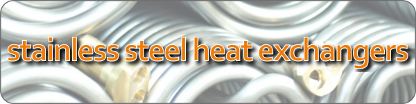 stainless steel 316 L heat exchangers
